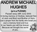 ANDREW MICHAEL HUGHES FUDGE